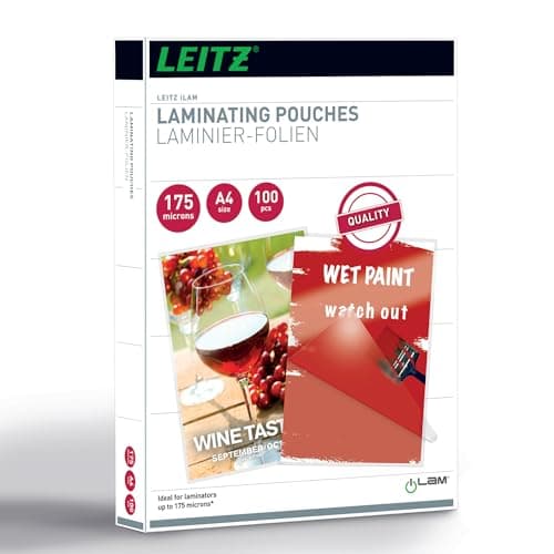 Image of Leitz iLAM 175 Microns A4 Glossy Laminating Pouches (Pack of 100)