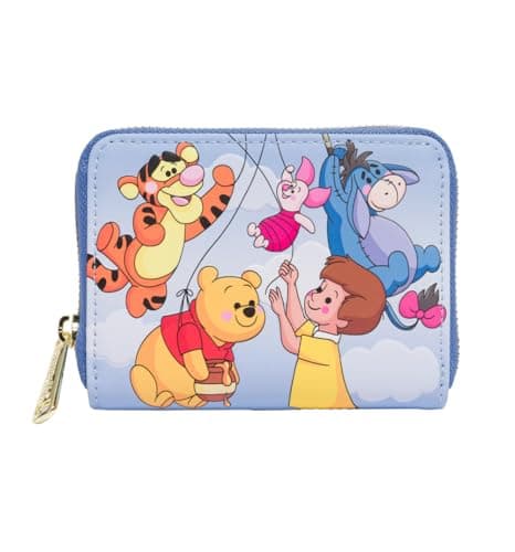 Image of Loungefly Disney Winnie The Pooh and Friends Balloons Wallet Blue