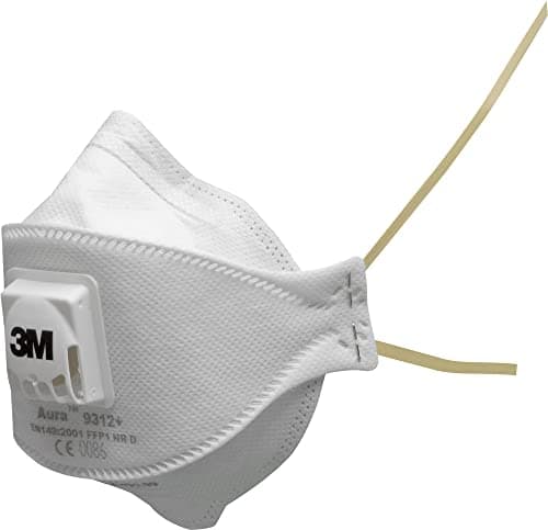 Image of 3M™ Aura™ Particulate Respirator, FFP1, Valved, 9312+, 10 Masks per Pack