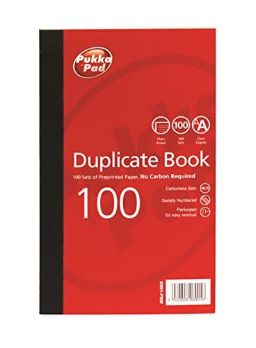 Image of Pukka Pads 6901-FRM Value 216x130mm Plain Ruled Duplicate Book (Pack of 5)