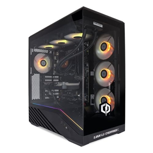 Image of CyberPowerPC Luxe Gaming PC - Intel Core i7 12700KF, Nvidia RTX 5060, 32GB RAM, 1TB NVMe SSD, 650W PSU, Wi-Fi, Windows 11, Liquid Cooling, V100R