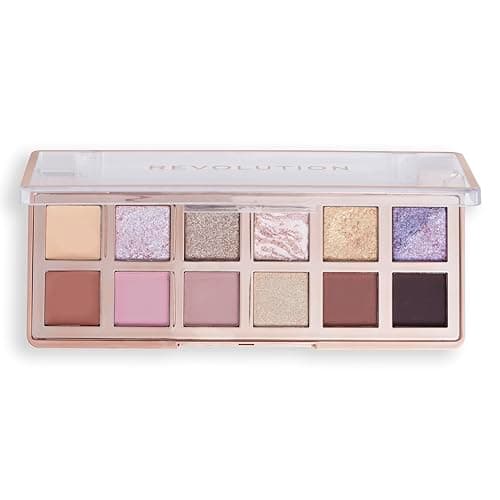Image of Makeup Revolution, The Enchanted Icon Eyeshadow Palette, Cream, Matte & Shimmer Finishes, 12 Blendable Shades