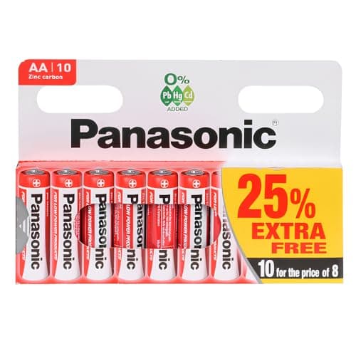 Image of Panasonic Zinc Carbon 30 x AA & 20 x AAA Batteries Pack of 50