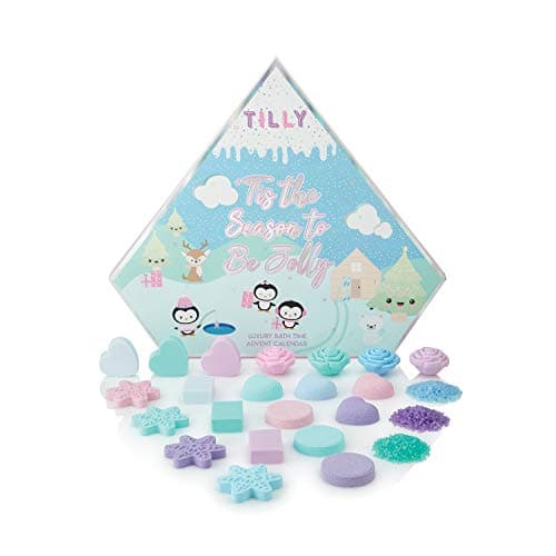 Image of Tilly & Friends Bath Time Advent Calendar - Soap, Bath Fizzers, Bath Salts