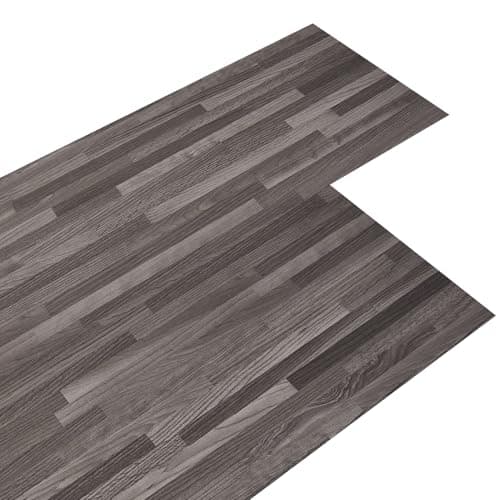 Image of INMOZATA 36pcs/5.02㎡ Self Adhesive Floor Planks Lino Flooring with Grey Wood Effect Floor Tiles Self Adhesive 2.0 mm Thick for Kitchen Living Room and Bathroom Floor Planks(5.02㎡,Grey Block)