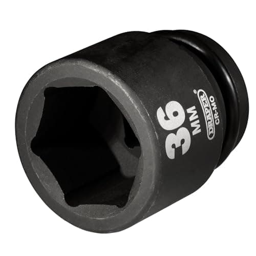 Image of Draper 28777 Expert Hi-Torq 6 Point Impact Socket, 3/4" Square Drive, 36mm , Blue