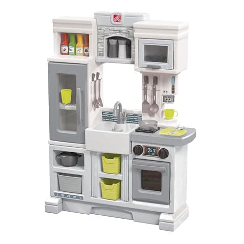 Image of Step2 Downtown Delights Kitchen Play kitchen for children | Play kitchenette made of plastic | Includes 24 accessories