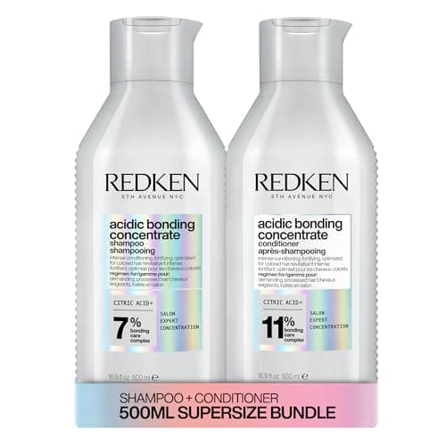 Image of REDKEN Acidic Bonding Concentrate Shampoo and Conditioner 500ml Bond Repair Supersize Bundle