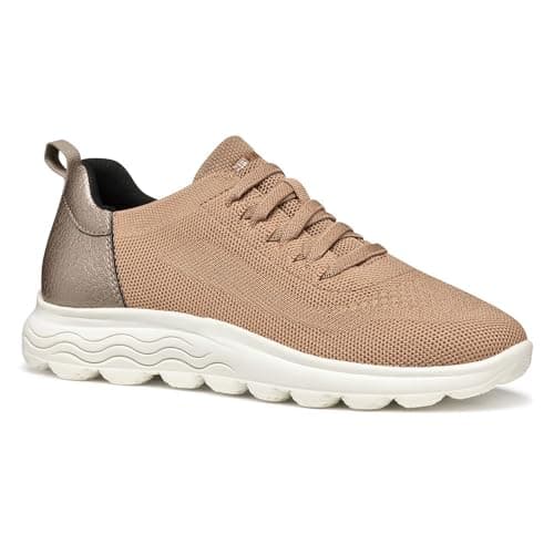 Image of Geox Women's D SPHERICA B Sneaker, Beige, 6 UK
