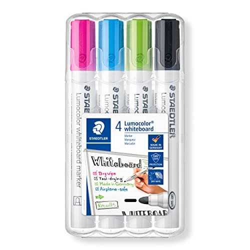 Image of STAEDTLER 351 WP4-1 Lumocolor Whiteboard Marker Bullet Tip (Pack of 4)