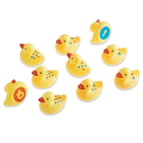 Image of Learning Resources Smart Splash Number Fun Ducks, Ages 2+, Set of 10, Bath Toy for Counting, Number Recognition and Early Maths Skills