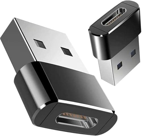 Image of USB to USB C Adapter,Type C Female3.1 to USB 3.0 A Male Charger Cable Converter Compatible with laptop, phone, Tablet, Smartphone,Thunderbolt 4 OTG Power (Black)