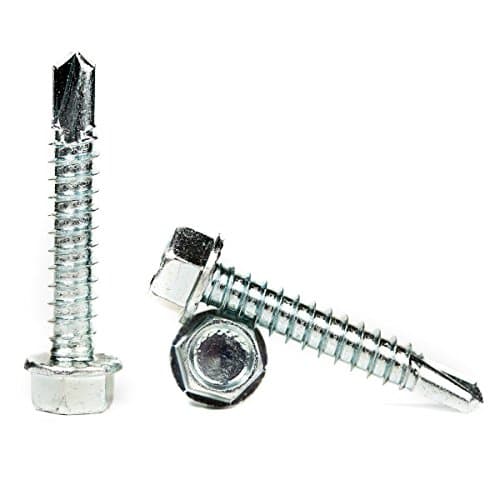 Image of Self Tapping Hexagon Washer Head Drilling Screws - Variety of Sizes and Packs (100, M4.2 x 25mm) H02BC