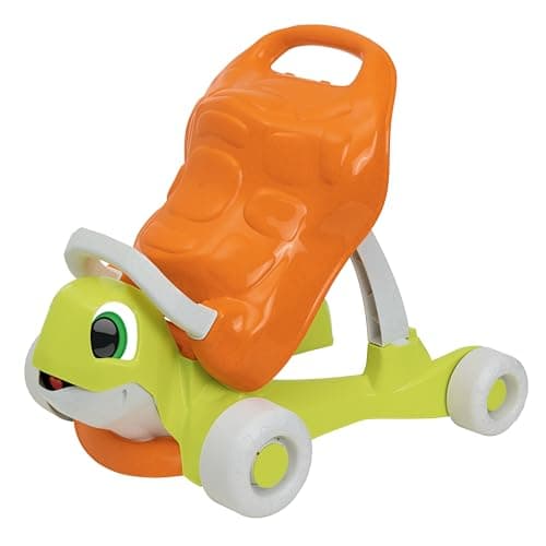 Image of chicco ECO+ Toy Turtle Walk & Ride | Ride on or Walker, Sustainable Baby & Toddler Toy, Recycled Plastic, 9 months +