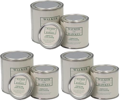 Image of WALKER AND HAWKES - Original Wax Cotton Dressing Reproof protection for Clothing/Jackets - 200ml (Pack of 3)
