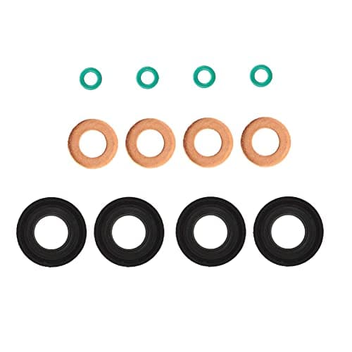 Image of Fuel Injector Seal Washer O-Ring Set For VW Beetle Caddy Golf Plus Golf VI Jetta Passat Polo Touran 03L103070A, 3L103070A - AUTORCE