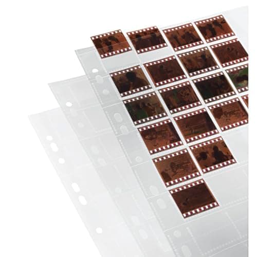 Image of Hama 2032 | Negative/Unmounted Slide File Storage Sleeves, each holding 40 single 24 x 36 mm Frames, Polypropylene | Pack of 25