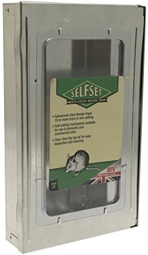 Image of The Big Cheese Ultra Power Live Multi-Catch Mouse Trap, Kills Mice, Weather-Proof Industrial Strength Galvanised Steel, Self-Setting, Traps Over 10 Mice, Large