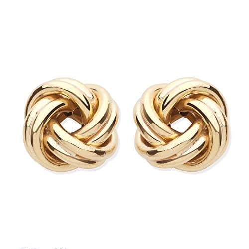 Image of 9ct Yellow Gold Celtic Love Knot Stud Earrings