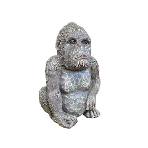Image of Gifts Direct 2 U Decorative Garden Gorilla Ornament Resin Monkey King of the Jungle Statue Unique Animal Design Home