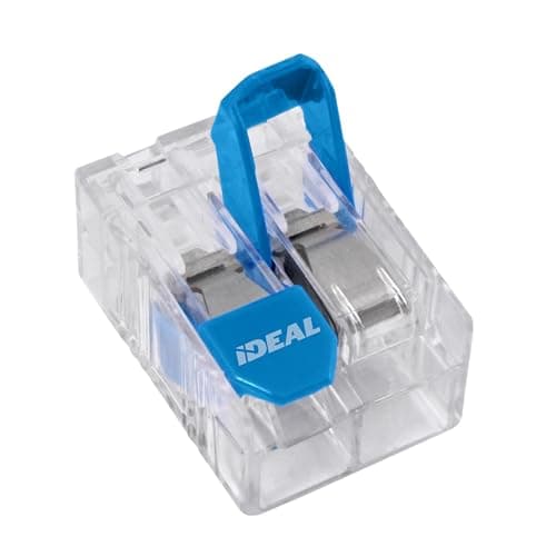 Image of Ideal Electrical in-Sure Lever Wire Connector,10 AWG, 2-Port (30-10L32), Box of 100—Compact Releasable Connectors for Solid and Stranded Wires