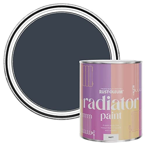 Image of Rust-Oleum Black Radiator Paint in Matt Finish - Black Sand 750ml