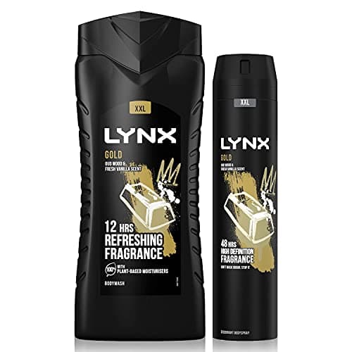 Image of Lynx 12 Hour Refreshing Gold Shower Gel, 500 with Lynx 48 Hour Fresh Gold Body Spray 250ml Leaving you smelling great, Dermatologically Tested, Keep Smelling Irresistible!