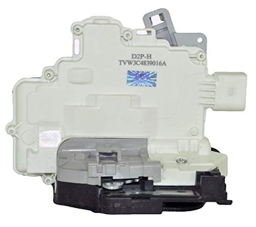 Image of D2P Rear Right Door Lock Mechanism (7-Pin) Replacement | Compatible with 02-19 Seat Ibiza MK 5, 08-15 Skoda Superb 3T4, 06-15 Audi Q7 4LB, 14-19 Vw Passat 3G2 | 3C4839016A