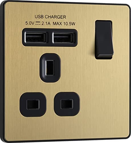 Image of BG Electrical Evolve Dual Voltage Shaver Socket, 115/240V