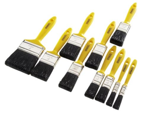 Image of Stanley Hobby Paint Brush Set of 10