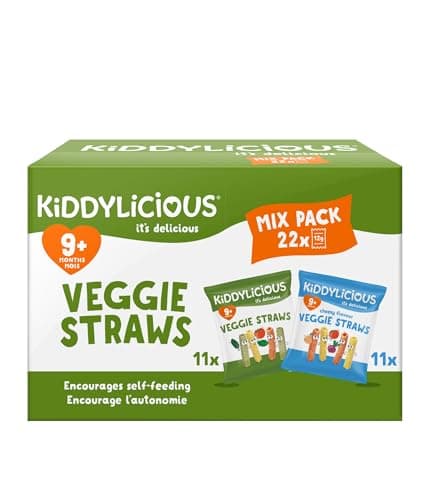 Image of Kiddylicious Veggie Straws Mix Pack - Delicious Snacks for Babies - Suitable for 9+ Months - 22 Pack