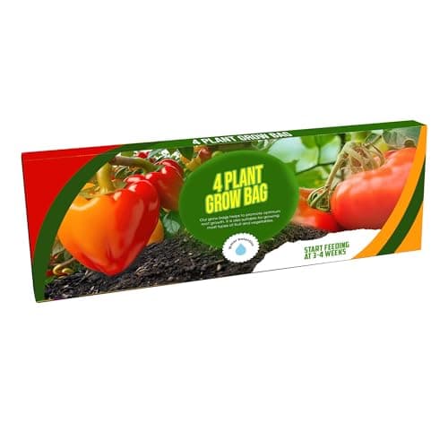 Image of STORM TRADING GROUP Grow Bags 4 Plant With Balanced Nutrients & Water Retention Great For Vegetable Crops (38 Litres (1 Bag))