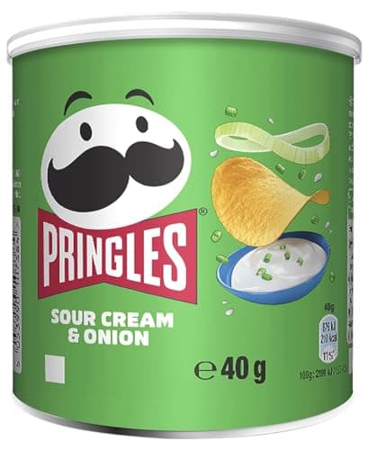 Image of Pringles Sour Cream & Onion Crisp Cans, 12x40g