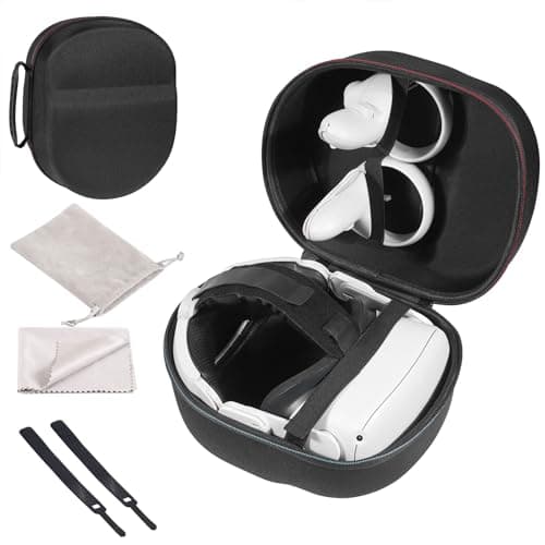 Image of Bjids Hard Carrying Case for Meta Quest 3/Quest 2 Accessories PICO 4 VR Headset, Compatible with Elite Strap/Portable Protection for Oculus Quest 2