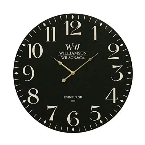 Image of Premier Housewares 2200473 Classical Wall Clock, 60 cm - Black