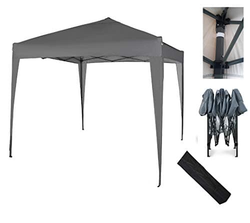 Image of 2x2m Pop-up Gazebo Waterproof Outdoor Garden Marquee Canopy No Sides (grey)