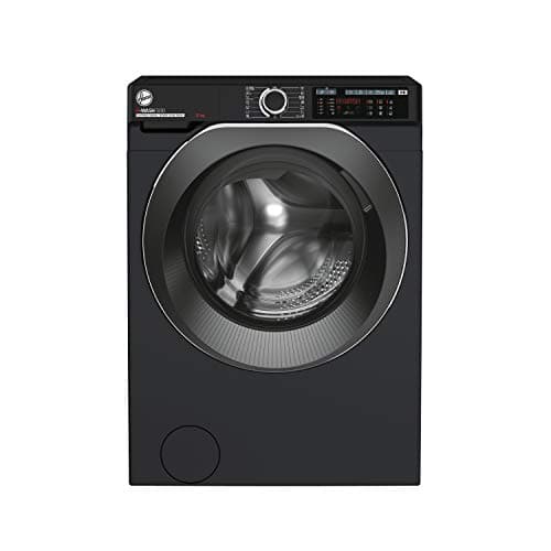 Image of Hoover H-WASH 500 12kg Freestanding Washing Machine, 1400 RPM, A Rated, ECO‑Power Inverter Motor, hOn App, 60 Programmes, Care Dose, Power Care System, Black, 60x67x85 cm ‑ HW 412AMBCB/1-80