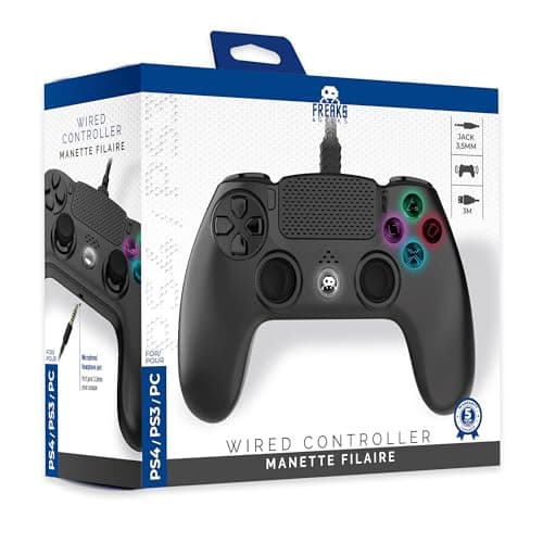 Image of Freaks And Geeks - Wired Controller for PS4 with 3M Cable - Black