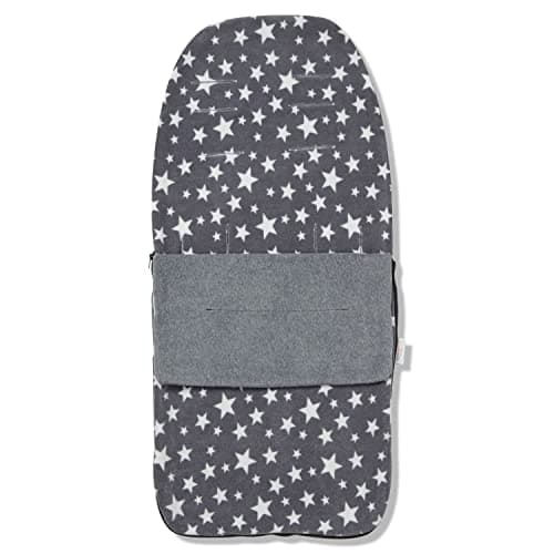 Image of For Your Little One Snuggle Summer Footmuff Compatible with Bugaboo - Grey Star - Fits All Models