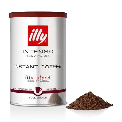 Image of illy Intenso Instant Coffee, Dark Roast, 100% Arabica, Intense Taste, Ideal for Americano, 95g