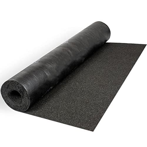 Image of Black Polyester Shed Roofing Felt 32.8 x 3.2 ft (10m x 1m) - Heavy Duty Weatherproof Roof Felt Roll for Summerhouses, Sheds, Kennels, 15 Year Life Expectancy, Premium Roof Covering