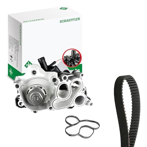 Image of INA 530 0742 30 Water Pump + Timing Belt Set for VW Golf VII Hatchback (5G1, BQ1, BE1, BE2) Polo Hatchback (6R1, 6C1) Tiguan (5N) Passat Variant (3G5, CB5) Golf VII Variant (BA5, BV5) Golf Sportsvan