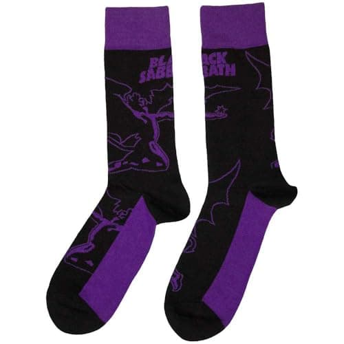 Image of Black Sabbath Logo And Demon Womens Ankle Socks One Size