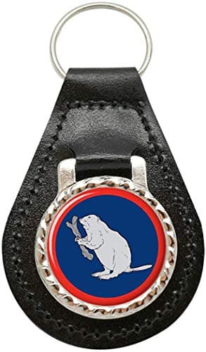 Image of 2 Operational Support Group RLC, British Army Leather Key Fob