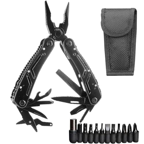 Image of 24 in 1 Stainless Steel Multitool Pliers - Compact & Durable Multi-Function Tool for Outdoor, Camping, Hiking, DIY | Men's Gifts (Birthday, Christmas, Valentine's, Secret Santa)