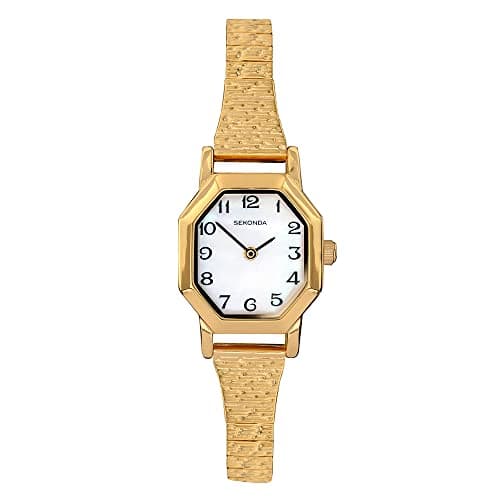 Image of Sekonda Women's Quartz Watch with Mother of Pearl Dial Analogue Display and Gold Stainless Steel Bracelet 4265.27
