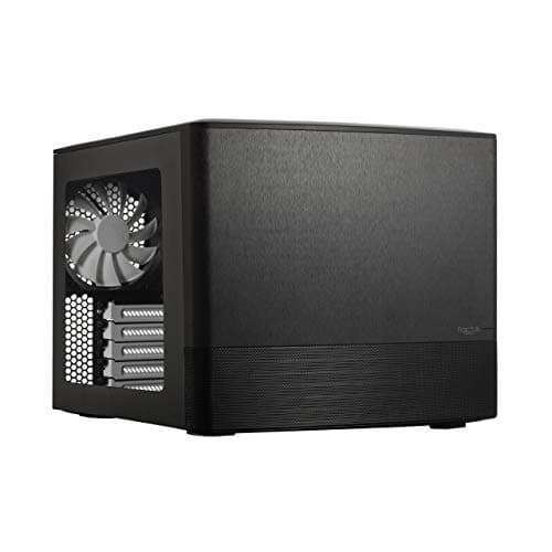 Image of Fractal Design Node 804 - Black - Compact Computer Case - mATX - High Airflow - Modular interior - 3x Fractal Design Silent R2 120mm Fans Included - Water-cooling ready - USB 3.0 -Window Side Panel