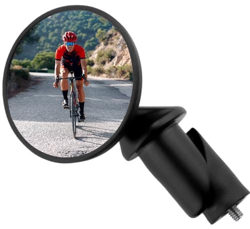 Image of CatEye BM-45 Bar End Mirror: Clear RearView for Cyclists; Easy to Install on Handlebars; Wide-Angle View Enhances Safety; Durable Build
