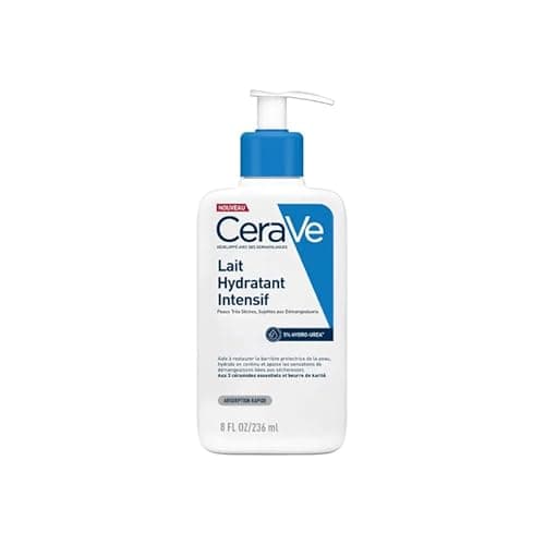 Image of CeraVe Intensive Moisturising Lotion With 3 Essential Ceramides, Hyaluronic Acid, Shea Butter, MVE Technology, For Very Dry Itchy Skin, Fast-Acting, Fragrance Free, 236ml
