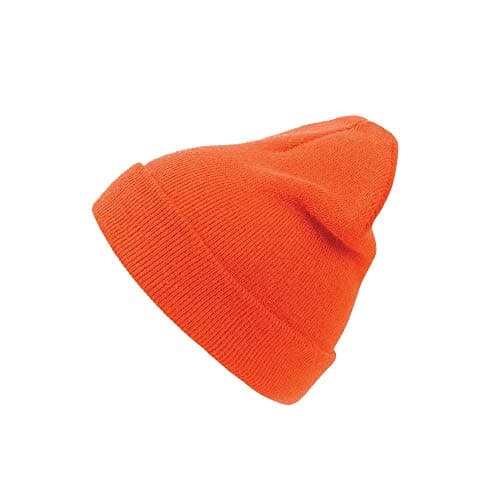 Image of Atlantis Wind Double Skin Beanie with Turn Up (One Size) (Orange)